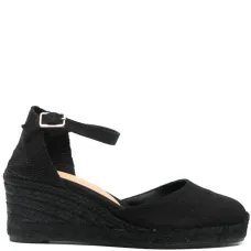 Эспадрильи на танкетке с ремешком на щиколотке