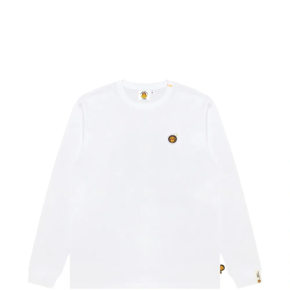 Футболка с длинными рукавами и принтом