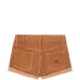 Велветовые шорты с нашивкой-логотипом