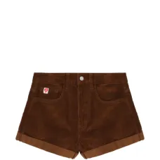 Вельветовые шорты с манжетами