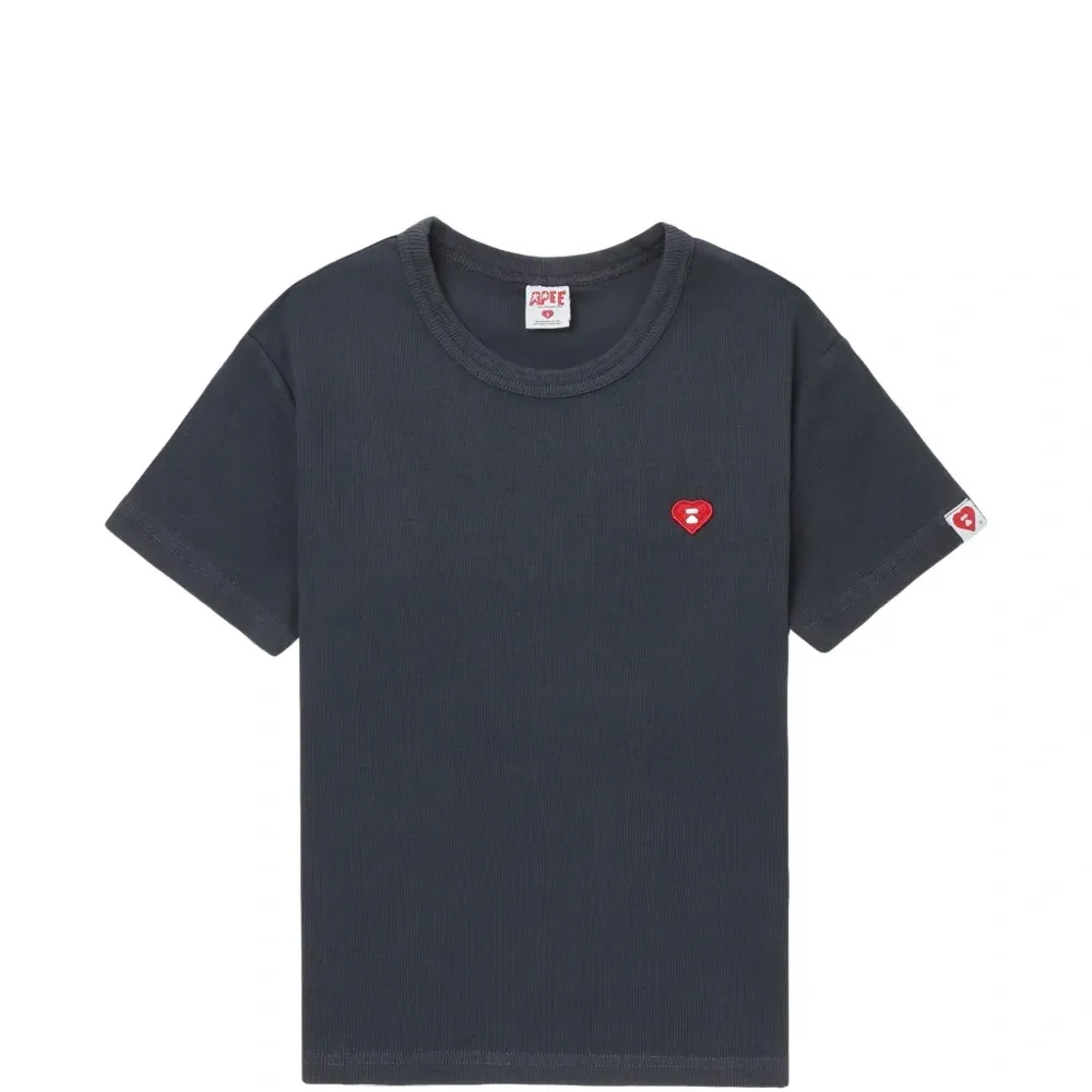 Трикотажная футболка с аппликацией в виде сердца