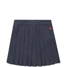 Плиссированная мини-юбка с нашивкой в виде сердца