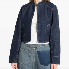 Джинсовая куртка на молнии