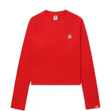 Длинноруковая футболка с принтом