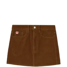 Мини-юбка из вельвета с мотивом в виде сердца