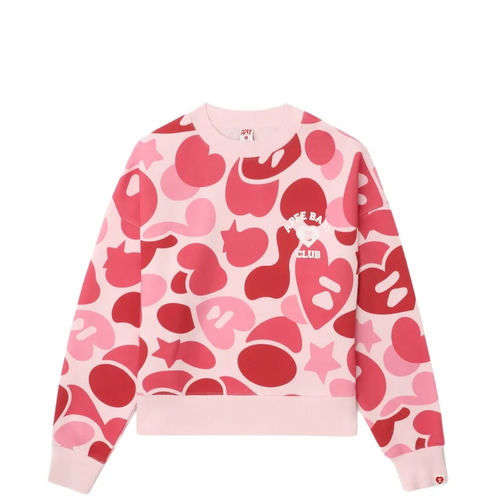 Свитер с логотипом и узором в виде сердца