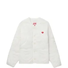 Стёганая куртка с сердечками