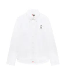 Рубашка с вышивкой и пуговицами