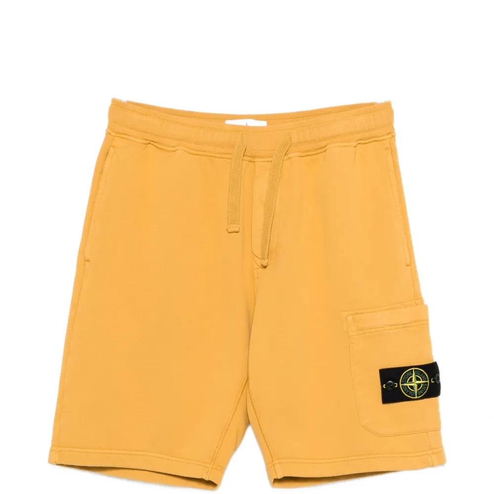 Шорты с нашивками и кулиской