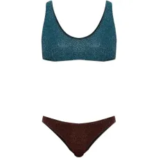 Двухцветный раздельный купальник