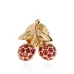 Серьги с украшением в виде вишни