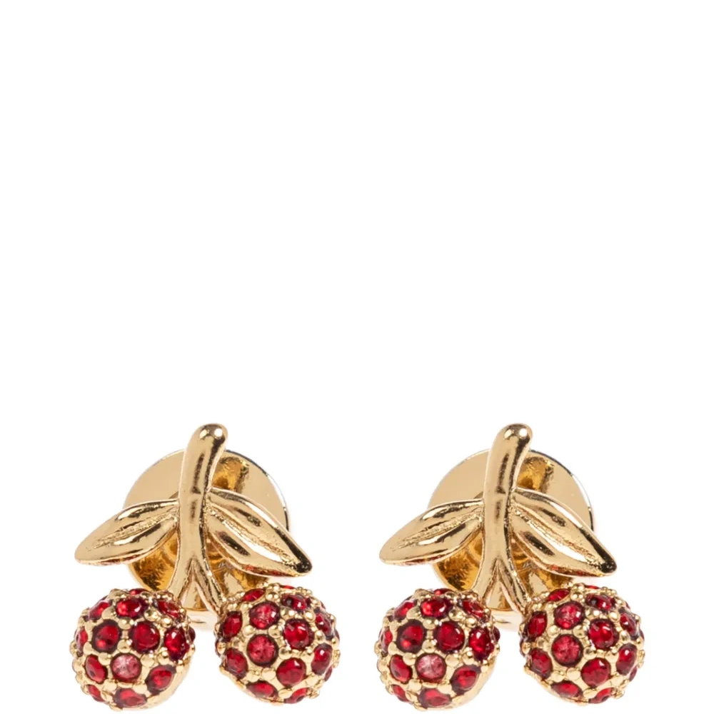 Серьги с украшением в виде вишни