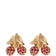 Серьги с украшением в виде вишни