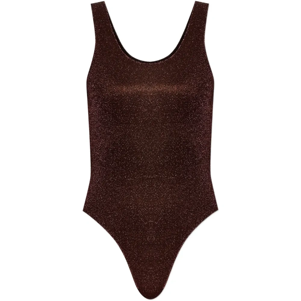 Купальник с блестящим покрытием Купальник с блестящим покрытием