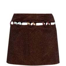 Мини-юбка с вырезами