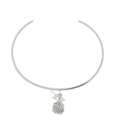 Браслет с подвеской в виде розы Браслет с подвеской в виде розы