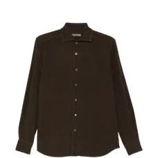 Рубашка из вельвета на пуговицах Рубашка из вельвета на пуговицах