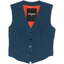 Жилет на пуговицах с V-образным вырезом