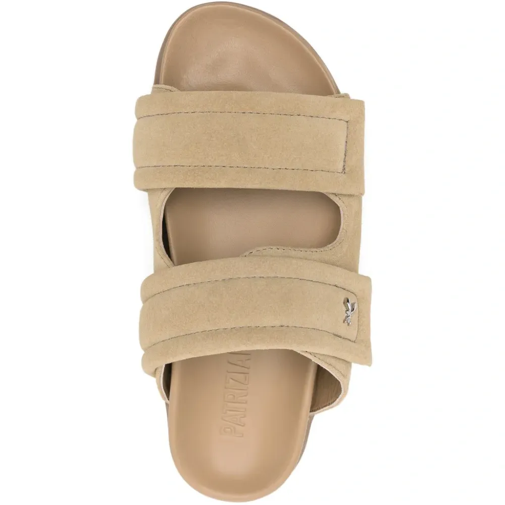 Замшевые сандалии с логотипом Замшевые сандалии с логотипом