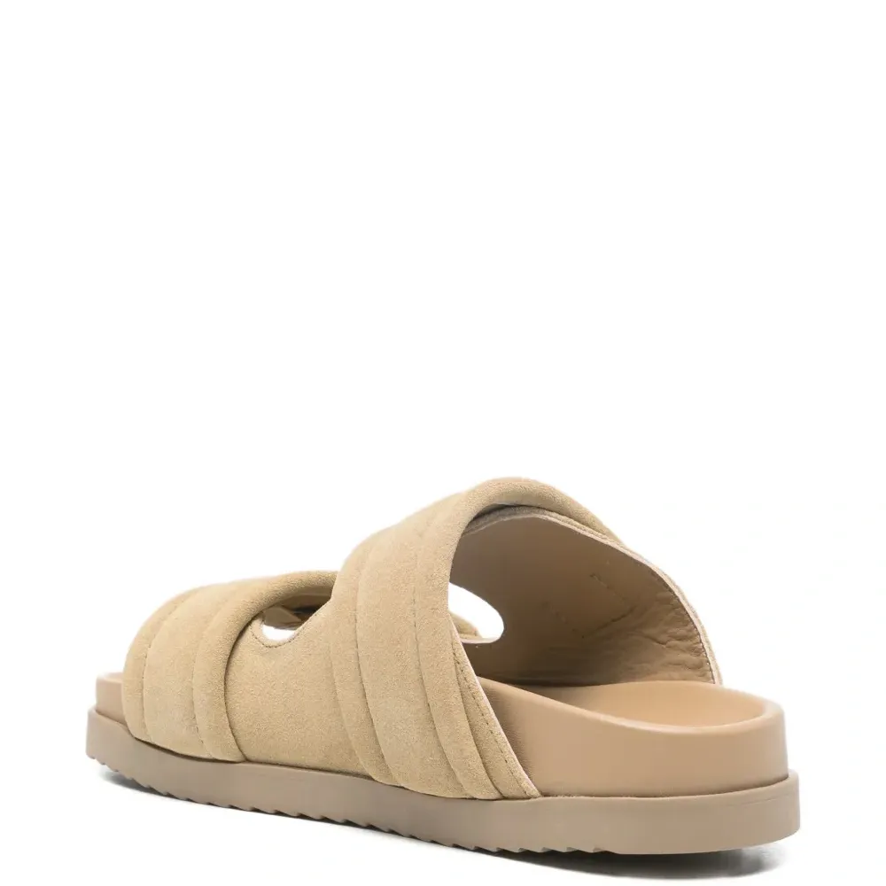 Замшевые сандалии с логотипом Замшевые сандалии с логотипом