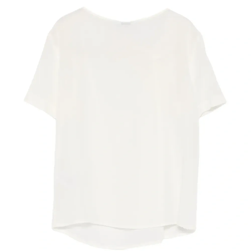 Асимметричный топ с короткими рукавами