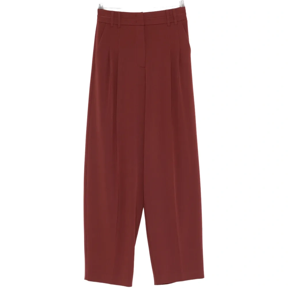 Плиссированные брюки-палаццо