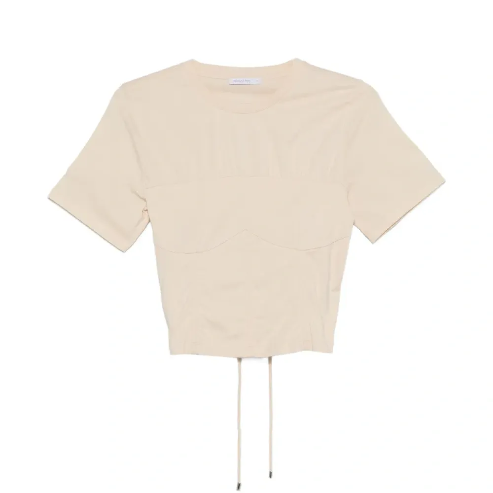 Футболка с корсетом на шнуровке