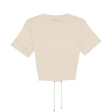 Футболка с корсетом на шнуровке