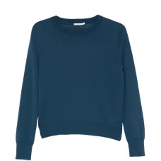 Джемпер с круглым вырезом и длинными рукавами