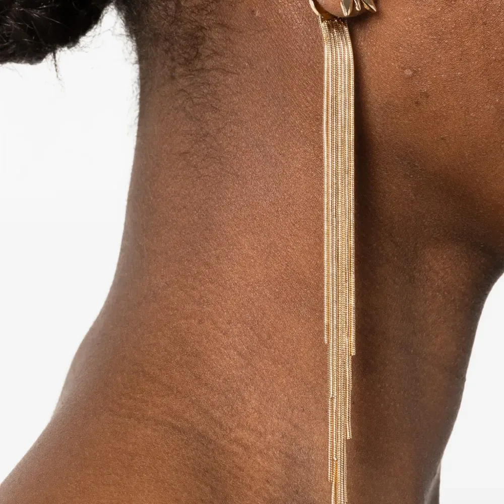 Серьги с бахромой