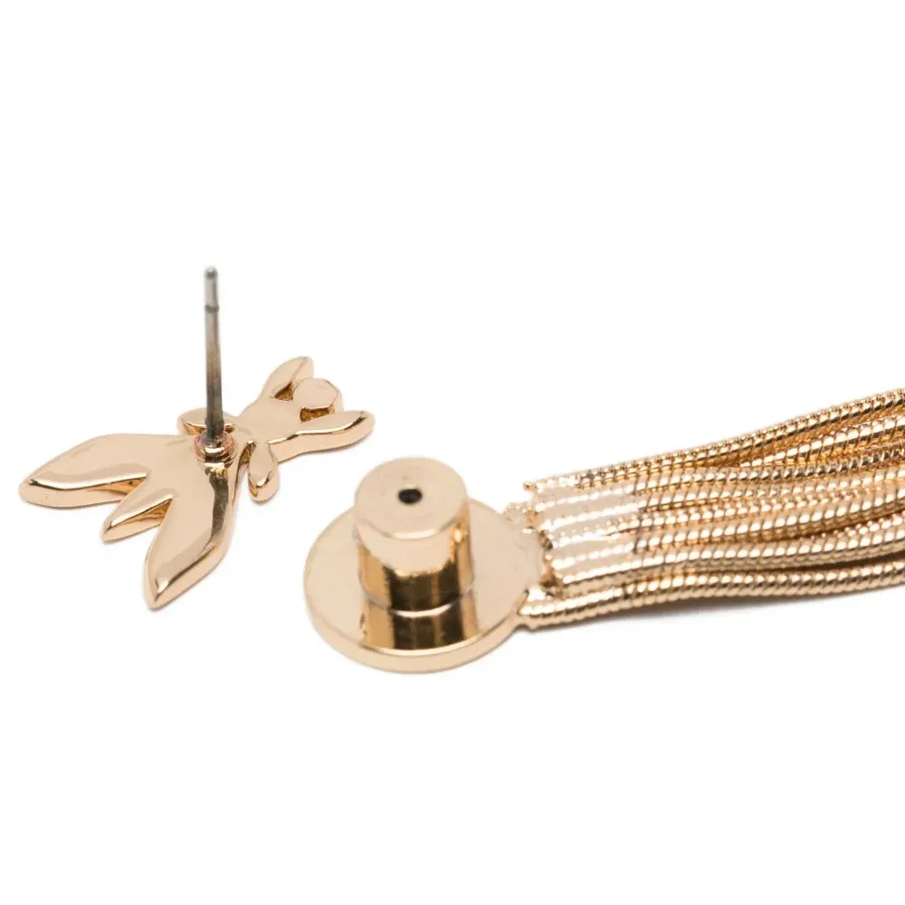 Серьги с бахромой