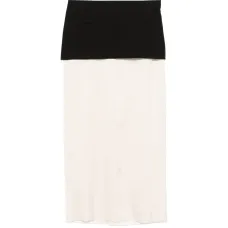 Юбка миди в стиле колор-блок