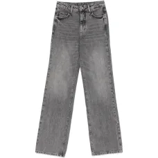 Джинсы с высокой талией и прямым кроем