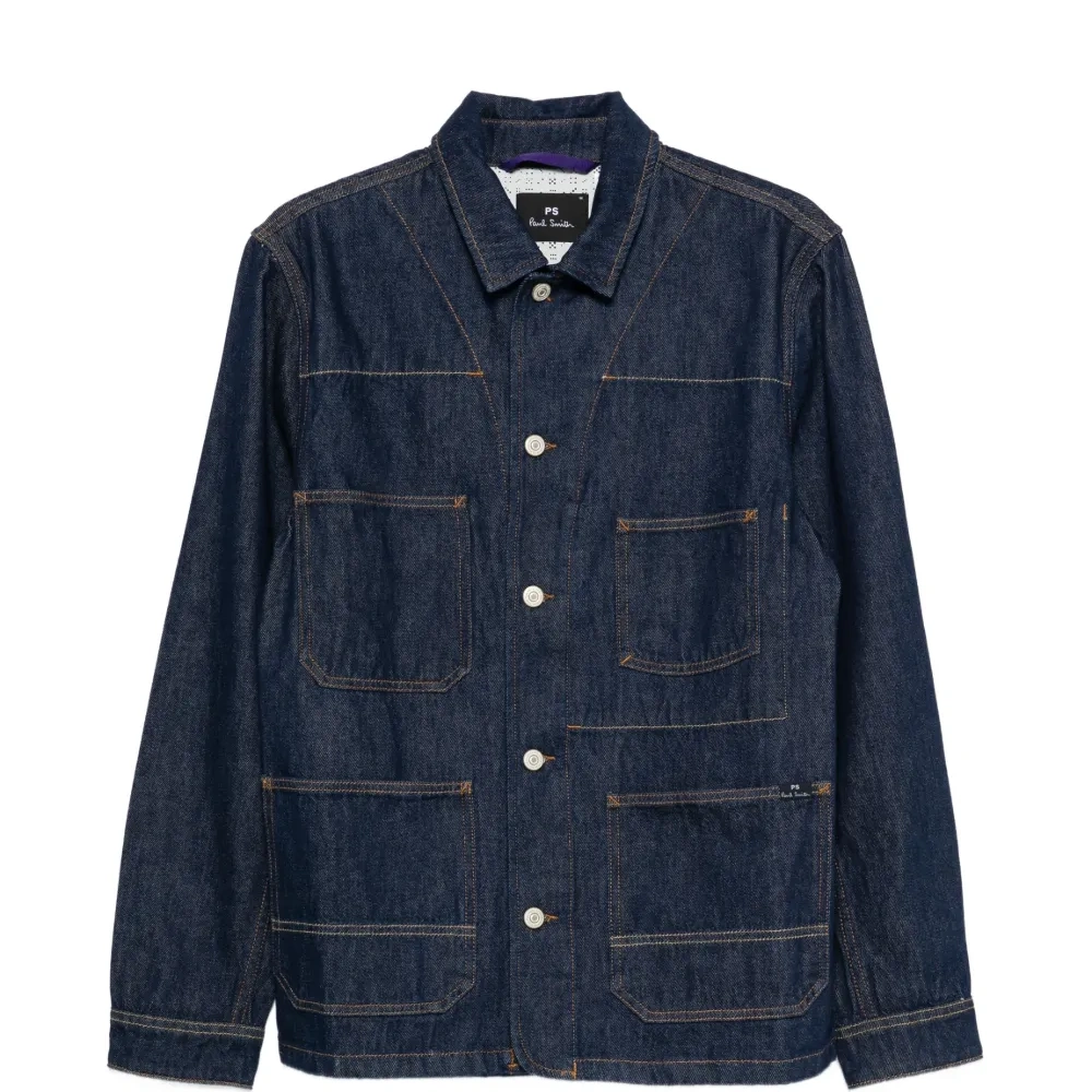 Джинсовая рубашка-оверсорш