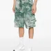 Плиссированные шорты с карманами-карго и принтом