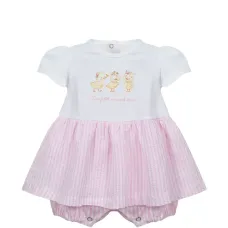 Ромпер в полоску с принтом