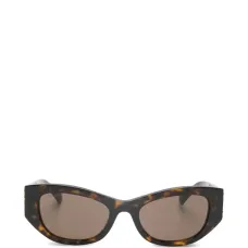 Овальные солнечные очки в оправе "черепаховый"