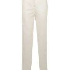 Брючные плиссированные брюки с завышенной талией