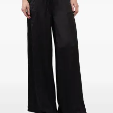 Атласные брюки палаццо