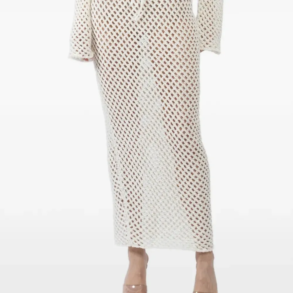 Юбка из крупной вязки