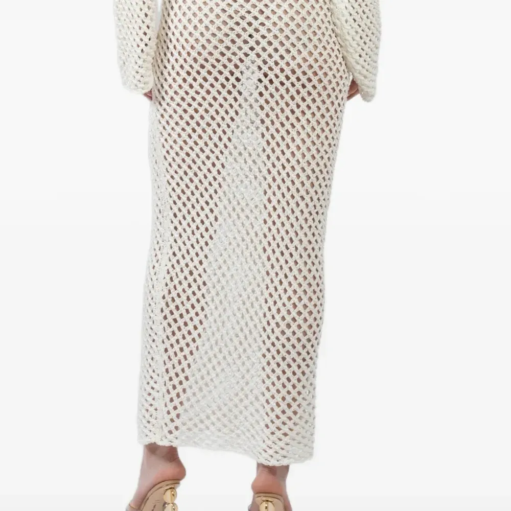 Юбка из крупной вязки