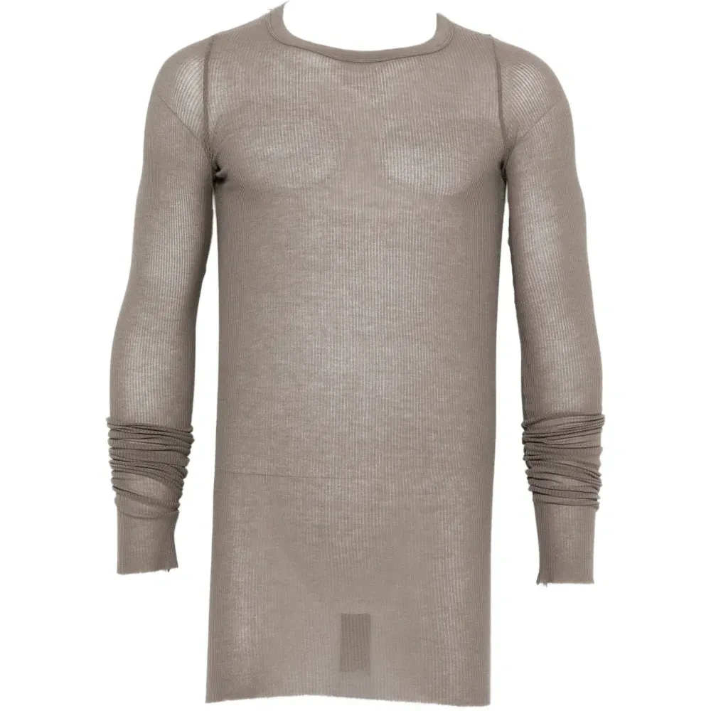 Рифленая футболка с длинными рукавами