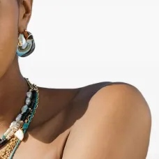 Серьги-кольца органической формы