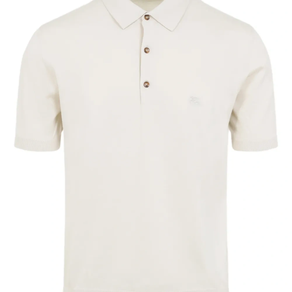 Поло с короткими рукавами на пуговицах