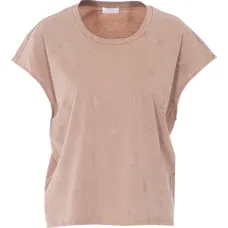 Футболка с отделкой стразами