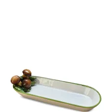 Грибной поднос из расписанной вручную керамики