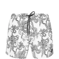 Плавательные шорты с металлическим логотипом