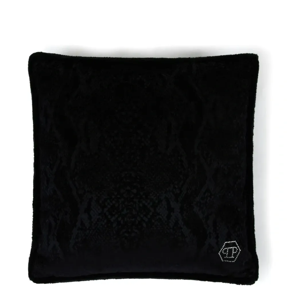 Велюровая подушка с логотипом