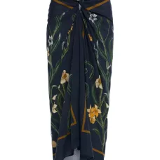 Миди парео с цветочным принтом