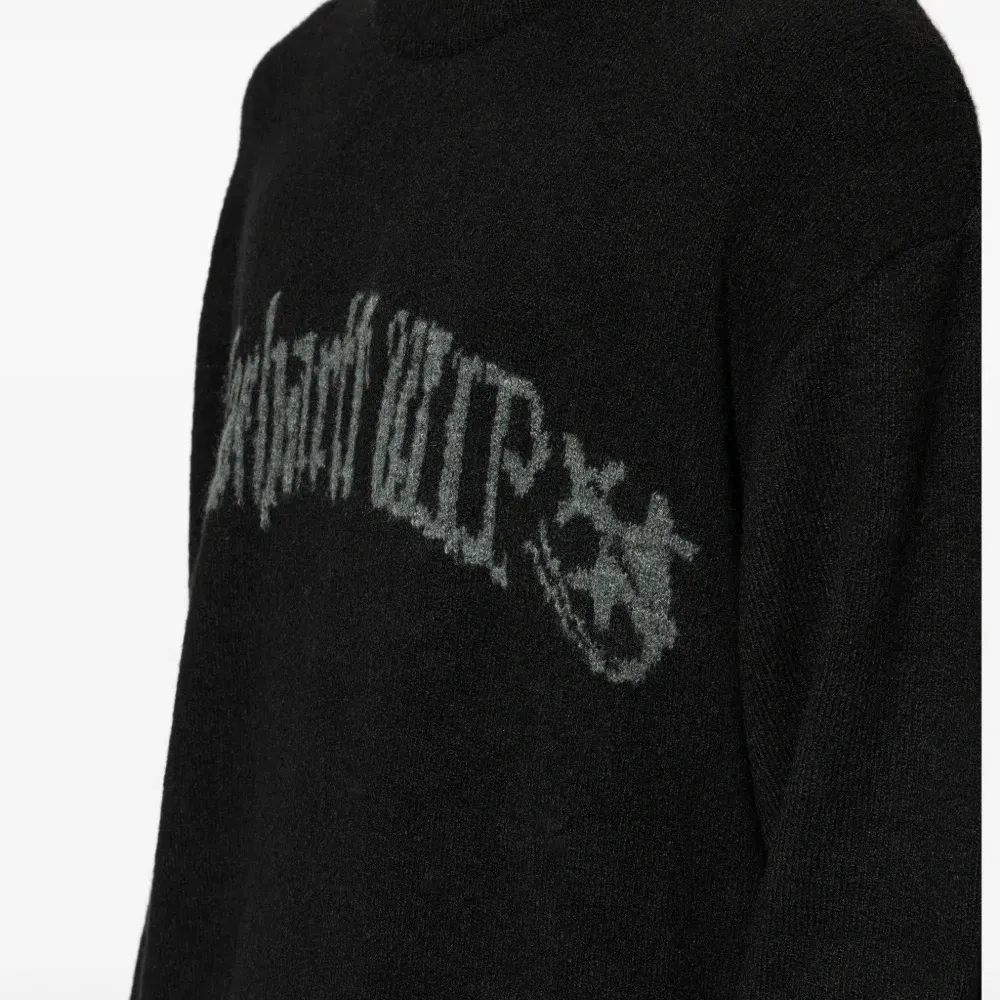 Графичный вязаный свитер